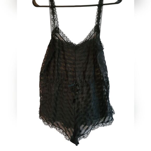 Lily of France Other - Lily of France Lingerie Black Romper Vintage